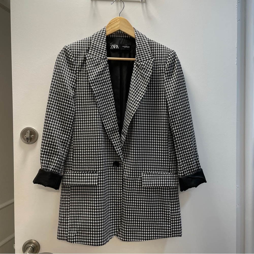Zara Plaid Women's Blazer